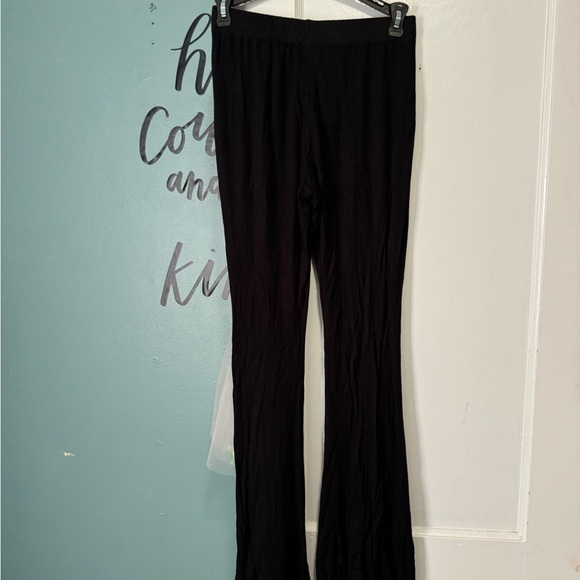 Three Bird Nest Black Flare Pant Pull On High Waist Boho Pant S Small - Picture 4 of 5
